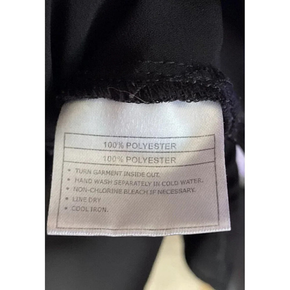 Ariat Black High Low Tunic Top Tank Shirt Chiffon Sleeveless Womens Size S/P - Picture 6 of 7